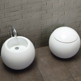 Sanitari a terra 55x56 Sfera in ceramica  bianca 